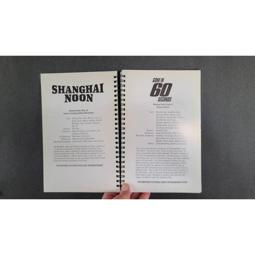 Vintage Movie-Themed Journal/Notebook